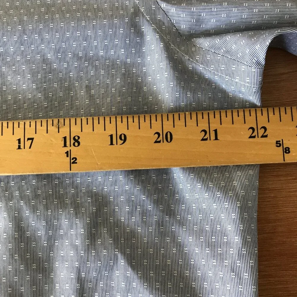 Brooks Brothers 1818 Regent Non Iron Dress Shirt Men 16-4/5 Gray Button Up 17020 - Picture 7 of 12